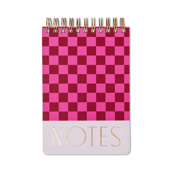 Block Notes Large Chunky spiralato Burgundy Pink