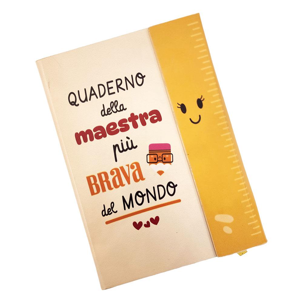 Quaderno "Maestra pi&ugrave; Brava del Mondo" - La Sibilla