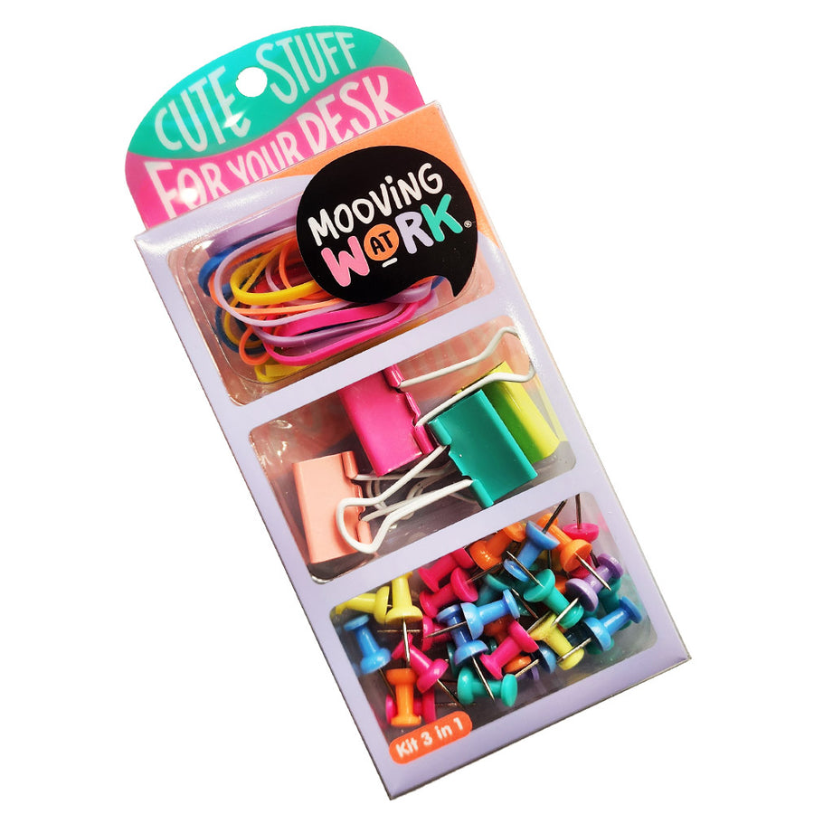 Kit di graffette per raccoglitori, elastici e puntine - La Sibilla