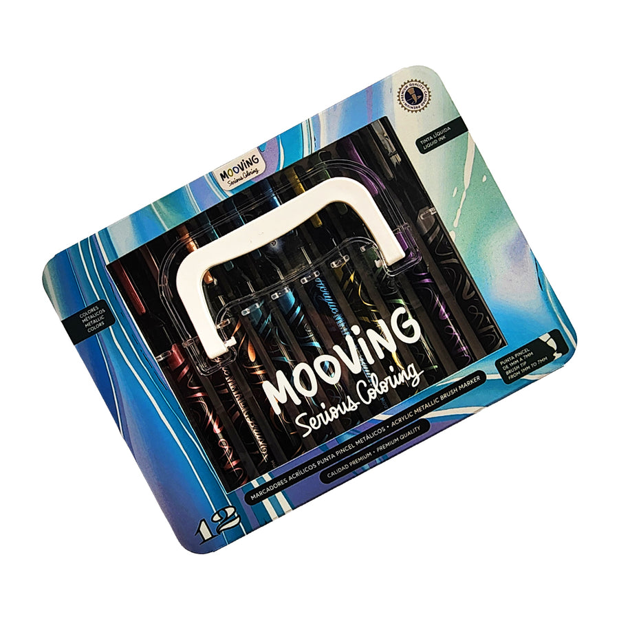 Set da 12 Pennarelli Acrilici Metallizzati - La Sibilla