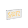Insegna al neon con cornice in plexiglass Spritz